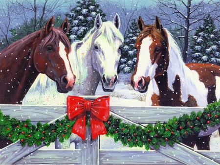 horse christmas
